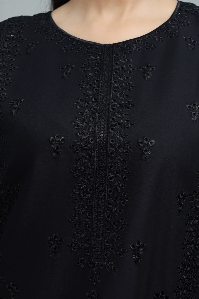Stitched Embroidered Cotton 3-Piece Suit for Women | Easternlace